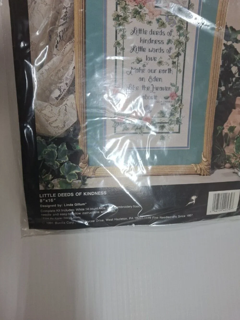 Bucilla Little Deeds of Kindness Counted Cross Stitch Kit-Cherub & Goose Kit